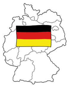 Eine Deutschlandkarte