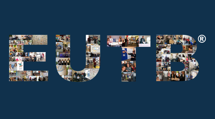 Die Buchstaben EUTB als Collage aus Bildern