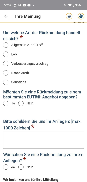 Screenshot der App "Teilhabeberatung"