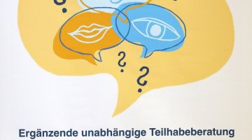 Poster EUTB® Angebot Darmstadt Landkreis Dramstadt-Dieburg auf Schulungsveranstaltung