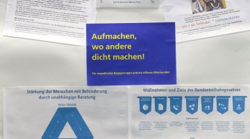 Poster EUTB® Angebot Marburg-Biedenkopf des Netzwerkes für Teilhabe und Beratung e.V.