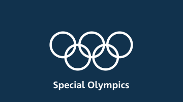 Olympische RInge und Special Olympics Schriftzug 