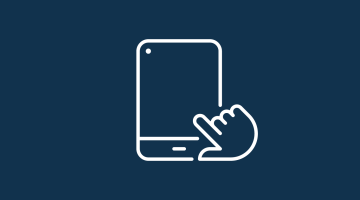 Hand auf Smartphone
